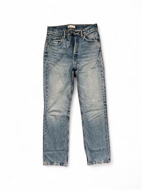 Zara Women’s Straight Light Blue Washed Jeans